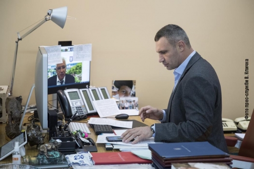 Віталій Кличко провів онлайн-зустріч із фахівцями ЄБРР та командою консультантів ATKINS щодо плану дій «Зелене місто» для Києва